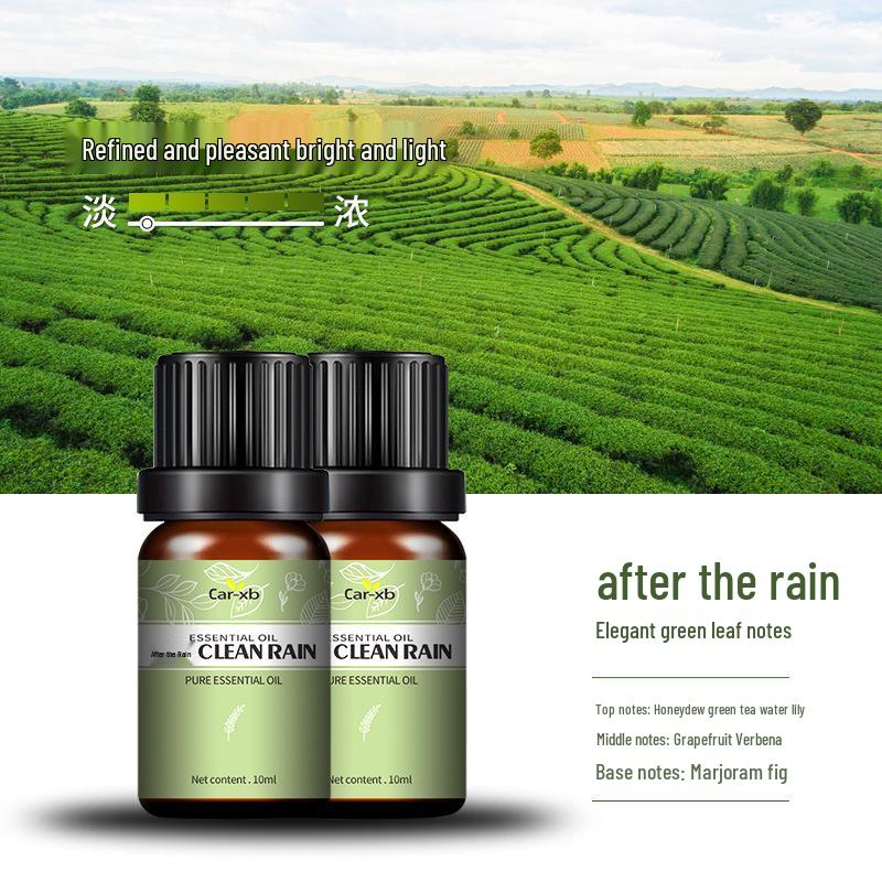 Car Aroma Crystal Pendant Perfume Set - Essential Oil Fragrance & Deodorizing Diffuser Refill