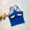 Korean Women's Sports Vest with Chest Pads: Shockproof, High Elasticity, Quick-Dry for Running, Yoga & Dance