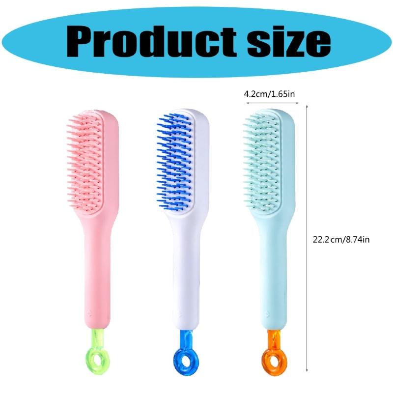 Retractable Pet Brush Soft Pet Hair Remover Brush for Small Dog and Cats Gentle Grooming Tool for Efficient Hair Remval