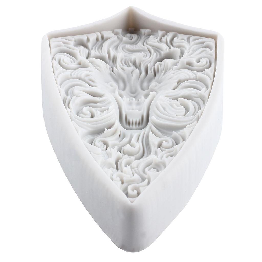 Lion Shield Silicone Mold Shield Fondant Molds Cake Decorating Tools Cupcake Topper Candy Resin Clay Chocolate Gumpaste Mold