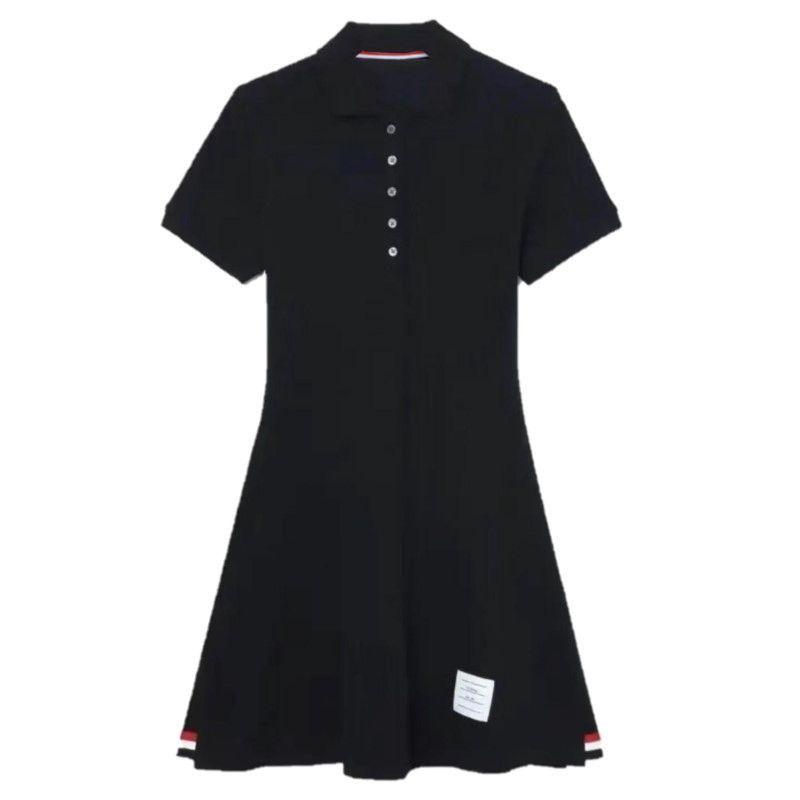 

TB Summer Women s Short-Sleeved Tennis Suit Casual Dress Navy M