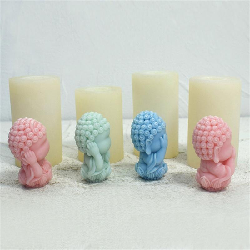 Statue Candle Mold for Making Candle Gypsum Ornaments Home Decorations DIY Craft,  3D Statue Candle Silicone Mold