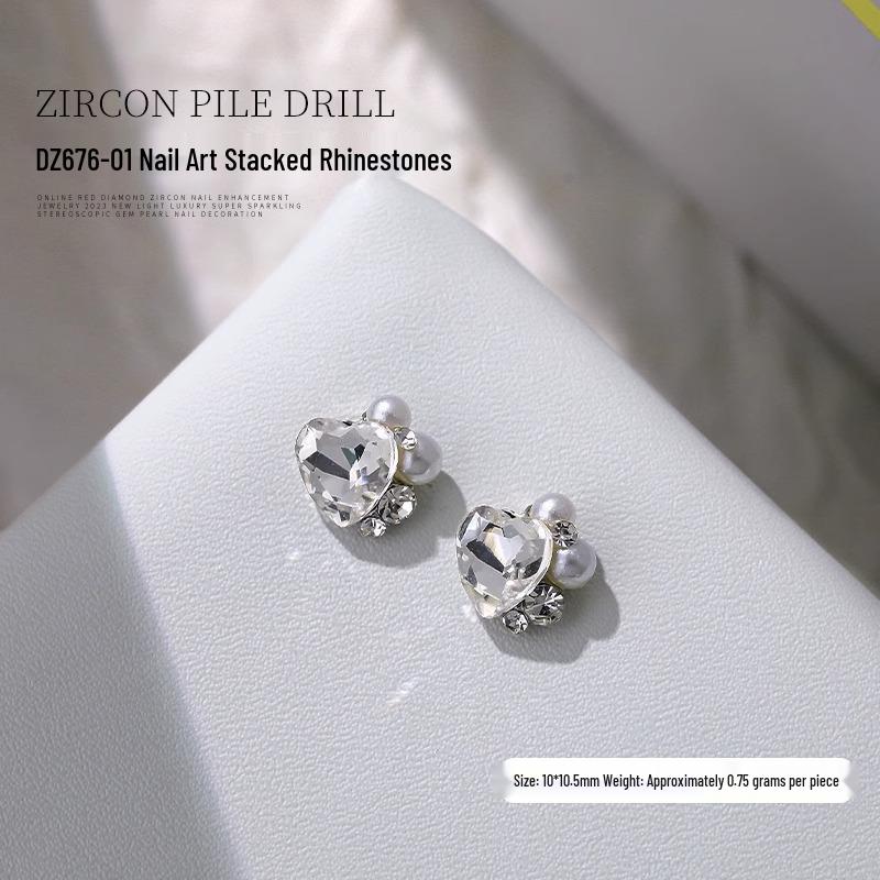 

Versatile K9 Nail Art Drill Ball Decorations: Pigeon Egg Ornaments