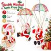 Lustiger Elektrischer Musikalischer Weihnachtsmann Fallschirm Weihnachtsmann Anhänger Weihnachtsdekorationen