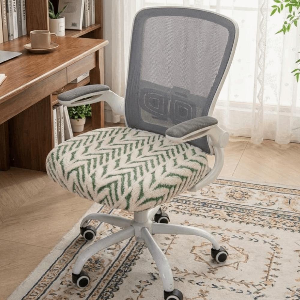 Thickened Jacquard Computer Chair Seat Anti-Slip Stretch Chair Slipcover  Hotel