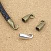 10pcs/lot Antique Bronze Silver Color End Caps Tips Hooks fit Round 5mm Leather Cords Ropes Connector DIY Jewelry Making