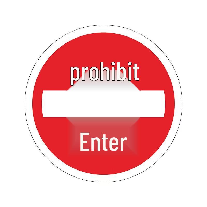 WEZHO Forklift Channel No Entry Floor Marker