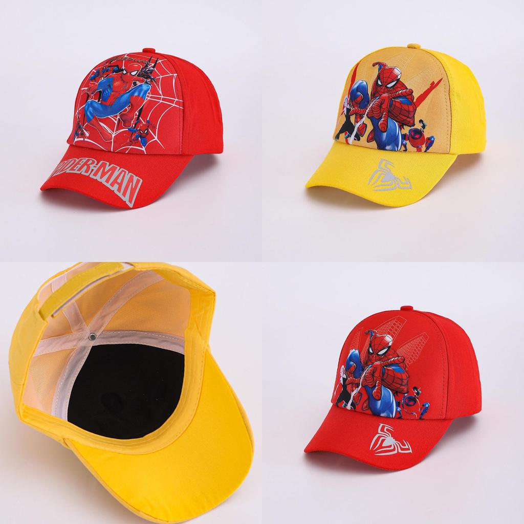 Spider Man Pattern Cartoon Kids Baseball Cap With Sunshade For Spring Outdoor Play