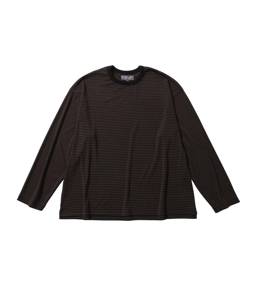 BALLUTE Dusty Stripe Long Sleeve (Black&Brown)
