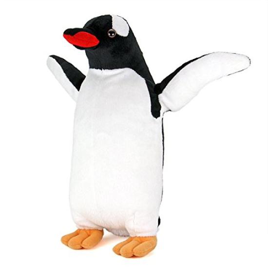 Calorata Gentoo Penguin Plush Toy Realistic Penguin Animal Toy Doll Gift Present Birthday Christmas Present (Standing, Parent/Soft Touch) (Twice