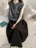3D Embroidered Floral Knit Vest for Women - New Sweet Cardigan Design for Autumn/Winter 2025
