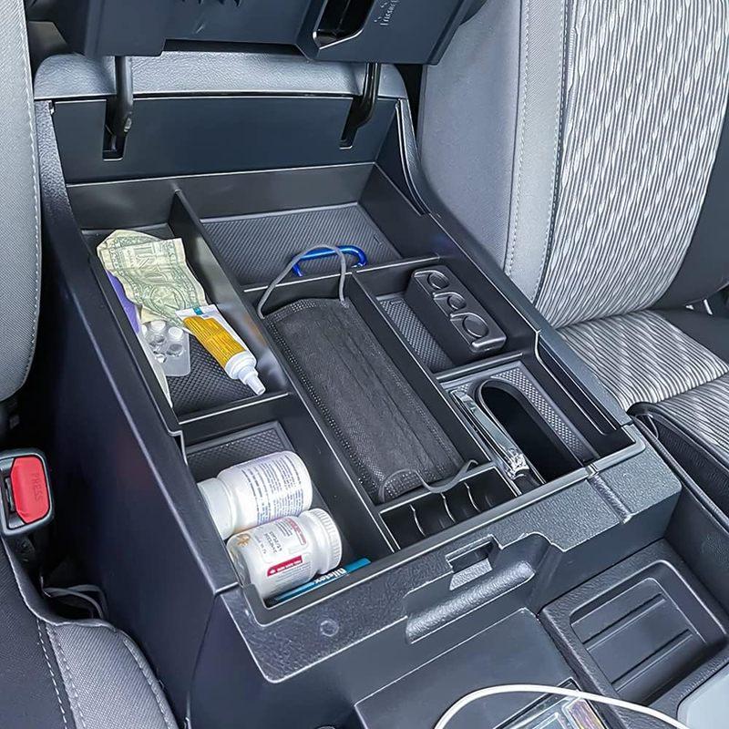 Center Console Organizer Full Tray for Toyota Tundra 2014 2015 2016 2017 2018    Accessories Armrest Storage Car Box