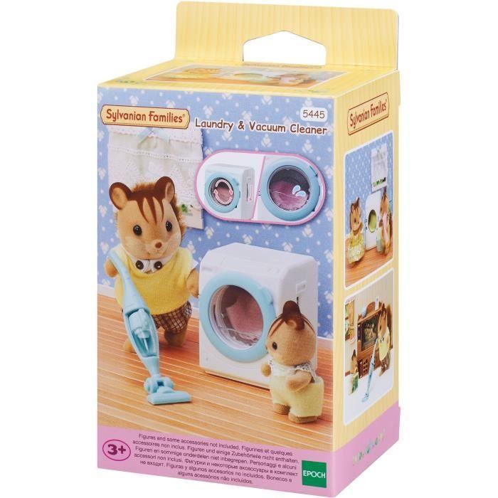 Set De Meubles SYLVANIAN FAMILIES - La Machine À Laver Et Aspirateur - 5 Pièces