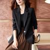 Damen Business Casual Blazer Jacke Lockerer Schnitt