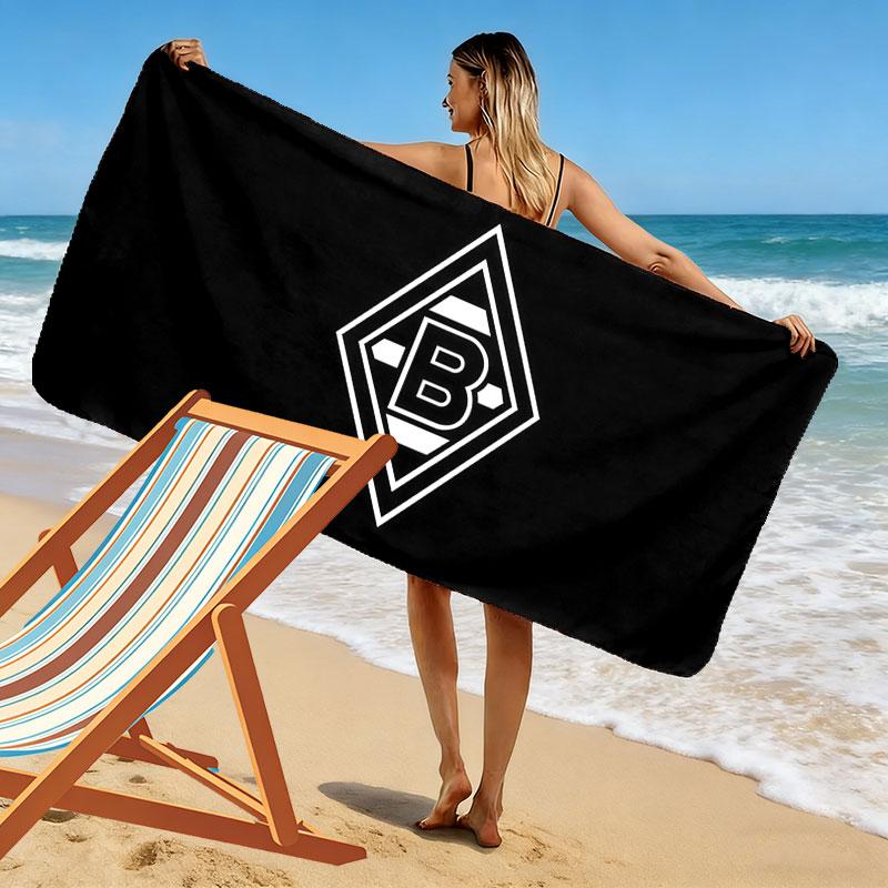 Gladbach FC Print Beach Towel, Large Soft Quick Dry Towel for Beach Camping Swimming
