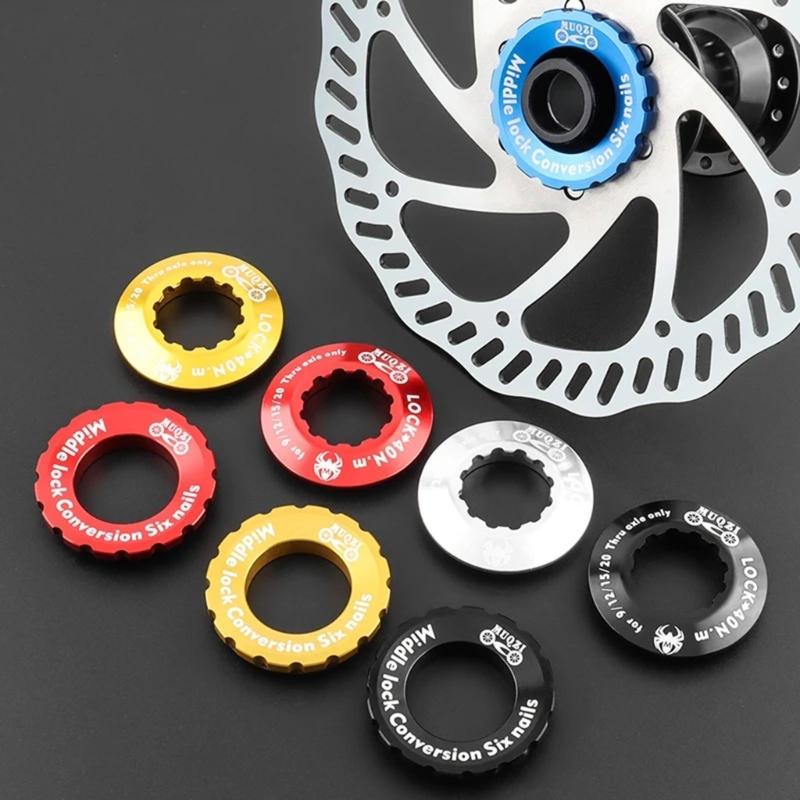 Bike Brake Rotor Disc Center Cover Bike Centerlock Lock Lockring RingsCover Disc Brake Hubs Rotor Lockring 9/12/15/20mm