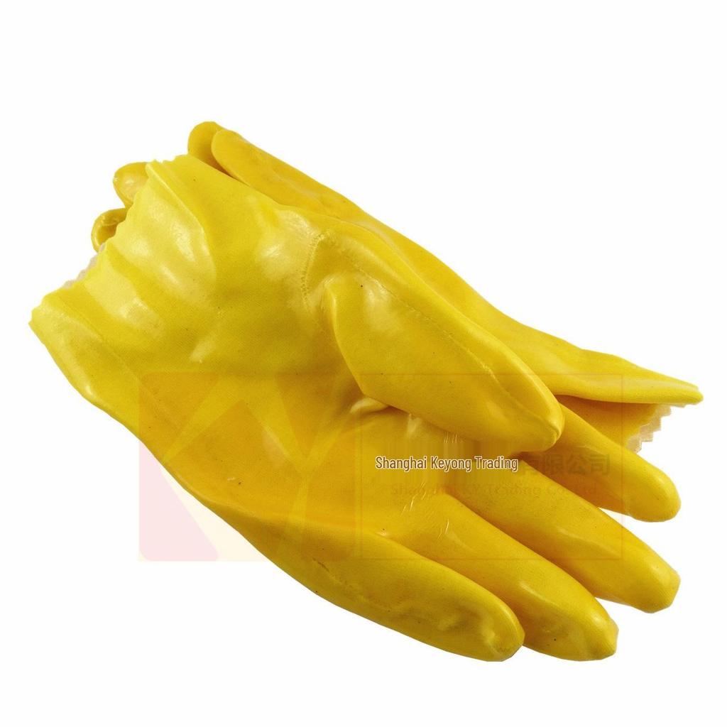 East Asia Yellow Oil & Acid/Alkali Resistant Safety Gloves