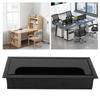 Rectangular Wire Hole Cover Black Color Desk Cord Hole Cover New Cable Hole Cover  Office Table
