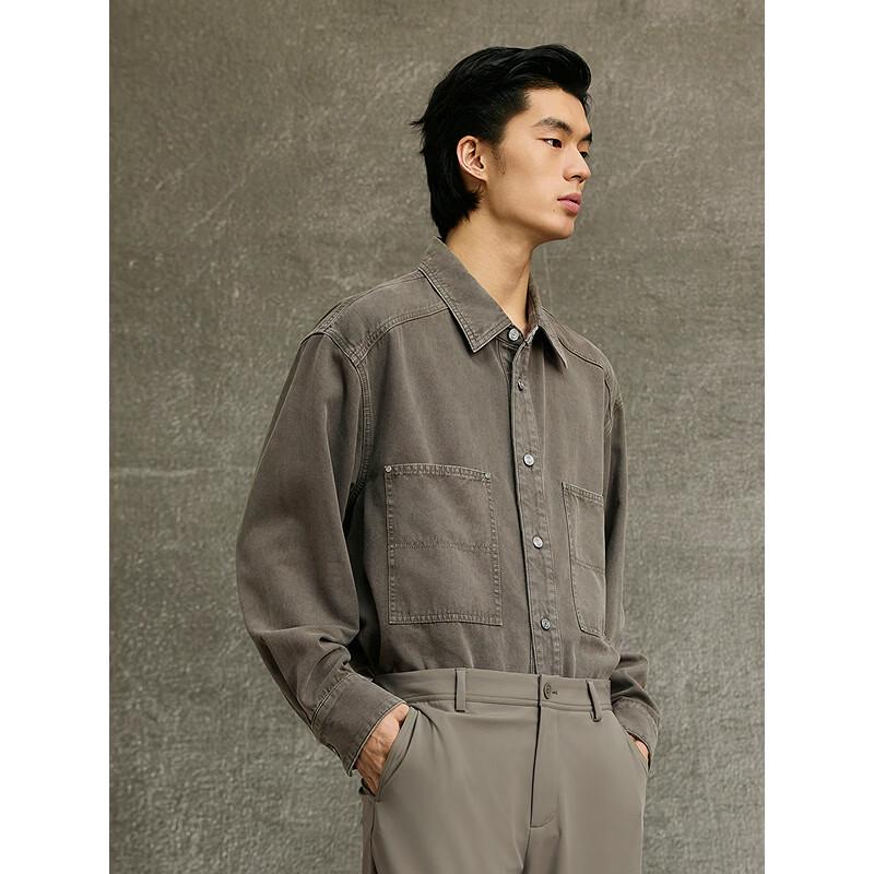 GXG Men's Casual Fashion Denim Shirt Jacket