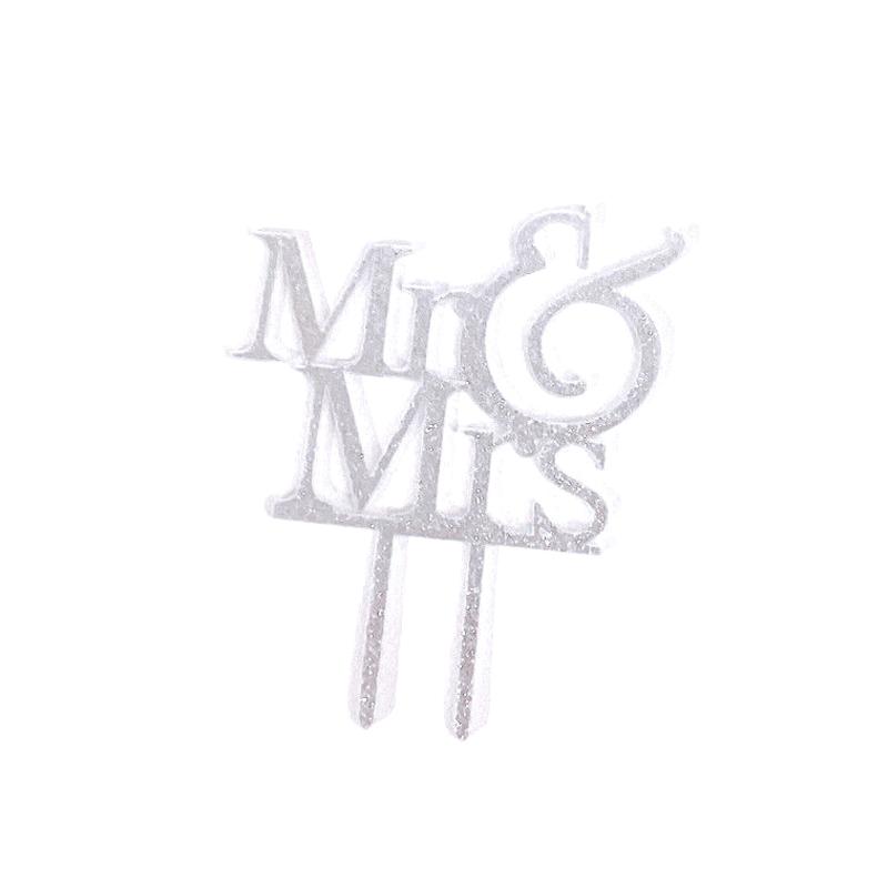 1 ks Pár Akrylový Zápich na Dort Svatba Svatba Zásnubní Večírek Dezert Dekorace