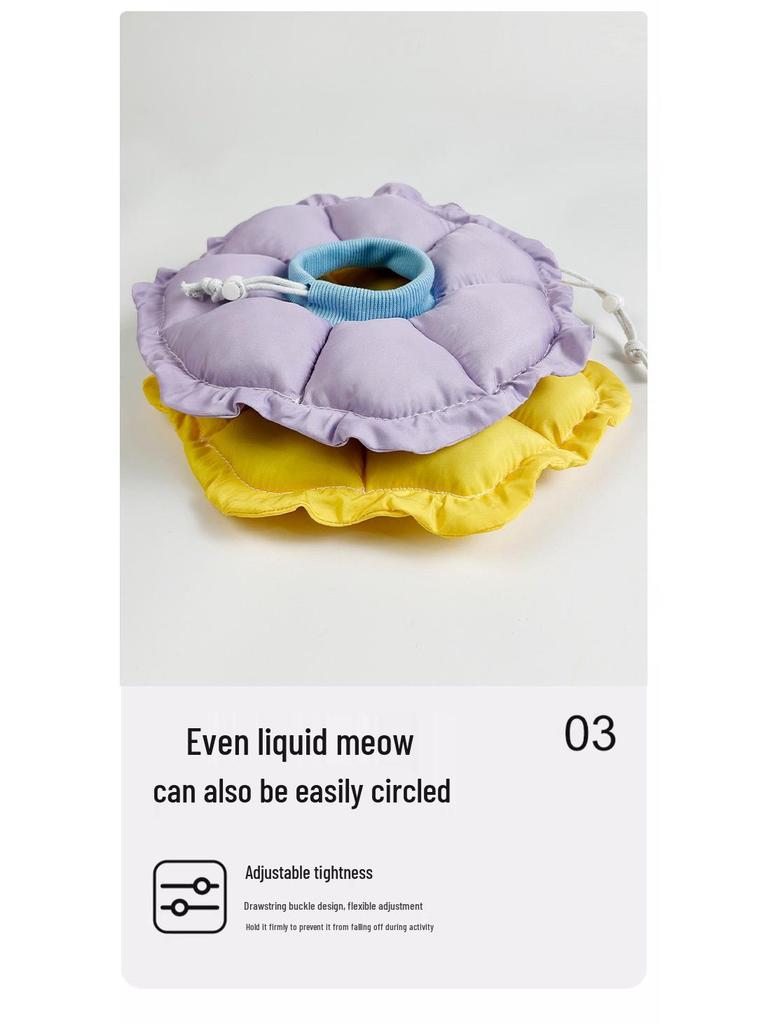 Waterproof Soft Elizabethan Cat & Kitten Collar: Anti-Lick Anti-Bite Neck Cone for Sterilization & Small Dog Protection.