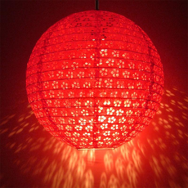 5pcs 30cm Printed Flower Round Paper Lantern Wedding Birthday Party Decorations Chinese Japanese Festival Paper Lantern Supplies