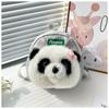 Winter Panda Doll Backpack Cute Wear-resistant Small Backpack Boys and Girls Light Backpack Kindergarten Bag