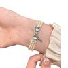 French Temperament Multi-Layer Pearl Butterfly Bracelet Women Niche Design Simple Versatile Splicing Chain Banquet Jewelry Gift