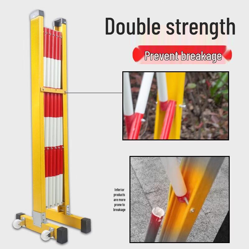 Retractable Folding Safety Barrier 1.2x2m