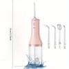 Electric Teeth Oral Irrigator Water Flosser Cordless Rechargeable 5 Modes 4 Jet Tips Portable Irrigator Dental for Travel Home