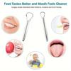 New Stainless Steel Tongue Scraper Removing Bad Breath Silver Tongue Scraping Brush Oral Care
