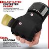 1 Paar Gel Bokshandschoenen Handwraps Verstelbare Halve Vinger Handschoenen Ondersteuning met Lange Polsband MMA Boksen Handbeschermingsuitrusting