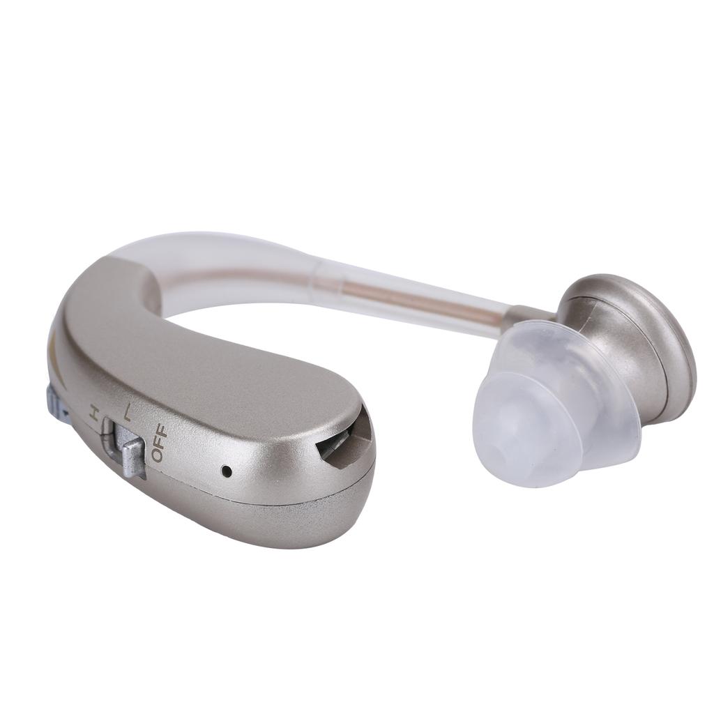 20P Rechargeable BehindtheEar Hearing Aid Headset Ear Sound Amplifier Assist ABS(Silver )