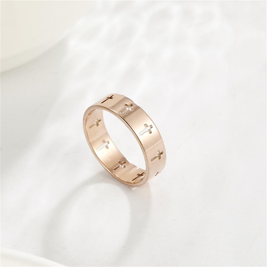 Classic Christian Cross Rings for Women Men Stainless Steel Jesus Supernatural Protection Amulet Jewelry Party Gifts