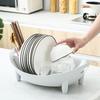 Countertop Dish Rack Plastic Dish Drying Rack Tableware Holder Bowl And Utensil Holder with Drainage for Kitchen Counter Sink
