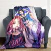 1pc KPop Demon Hunters Cozy Print Blanket Lightweight Warm Flannel Throw Blanket For Sofa, Bed, Living Room