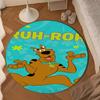 Scoo-dog Mystery Night Round Rug for Livingroom,Bedroom, Palyroom, Chair Rug, Area Rug, Circle Carpet, Large Size Fan Christmas Gift