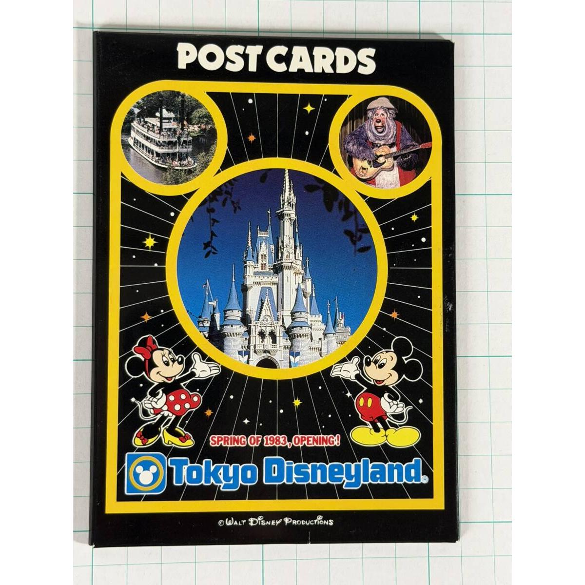 Used Very good condition 1983 When the park opened Tokyo Disneyland official postcard set Picture postcards First period TDL Vintage Postcard Set