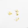 ANDYWEN 925 Sterling Silver Gold Butterfly Zircon CZ Stud Earring  Women Wedding Fine Jewelry