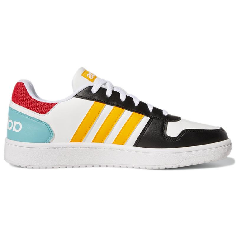 Adidas Hoops 2.0 'White Black Yellow' Sneakers GY5899