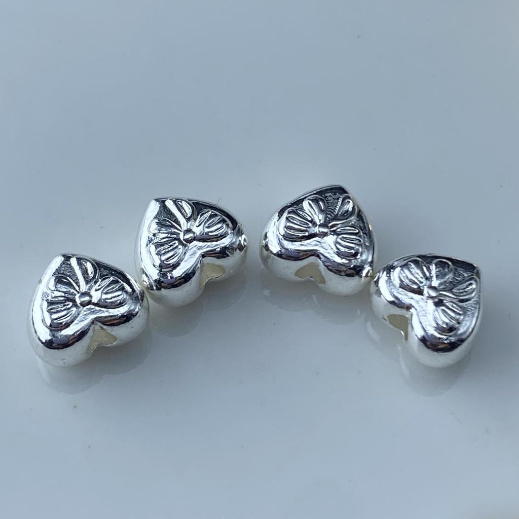 Colorfast Heart Bow Handmade Crystal Spacer Beads Jewelry Accessories