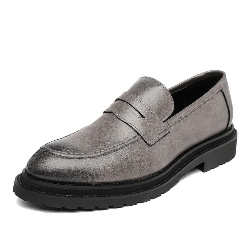 Men'S Business Dress Leather Shoes Men'S Shoes British Foot Shoes One Piece 9715-G