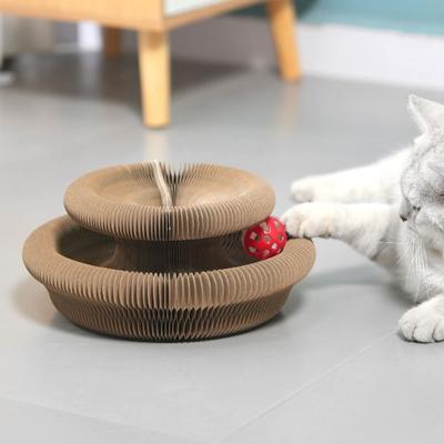 Transformable Kitty Kurlz Cat Toy Wear-Resistant Resistant To Scratching Cat Accordion Magic Organ No Crumbs Cat Scratcher