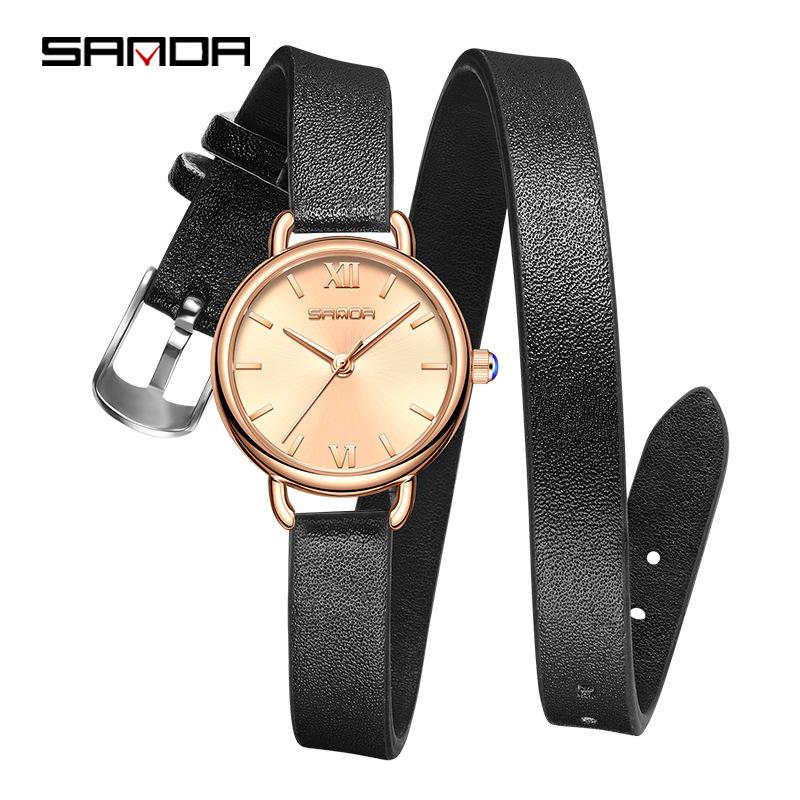 Sanda Retro Women s Waterproof Quartz Watch - Stylish and Elegant Trendy Fashion Accessory