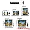 Set Of 2 Modern Flat Printing Curtains Without Rod Springmeadow Curtain Polyester Decorations Home Perfect