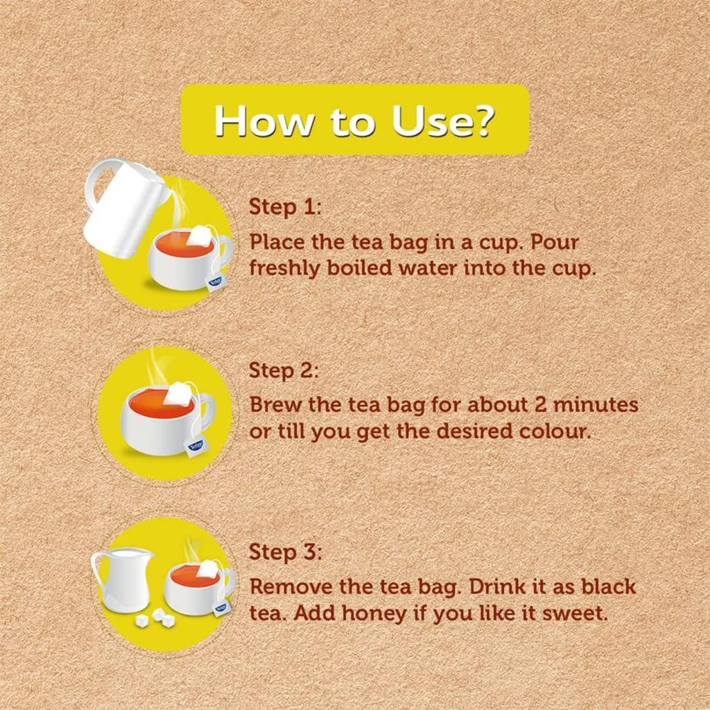 Tetley Lemon Twist Black Tea 50 Tea Bags 100g Refreshing Assam Tea Zesty Lemon Flavor