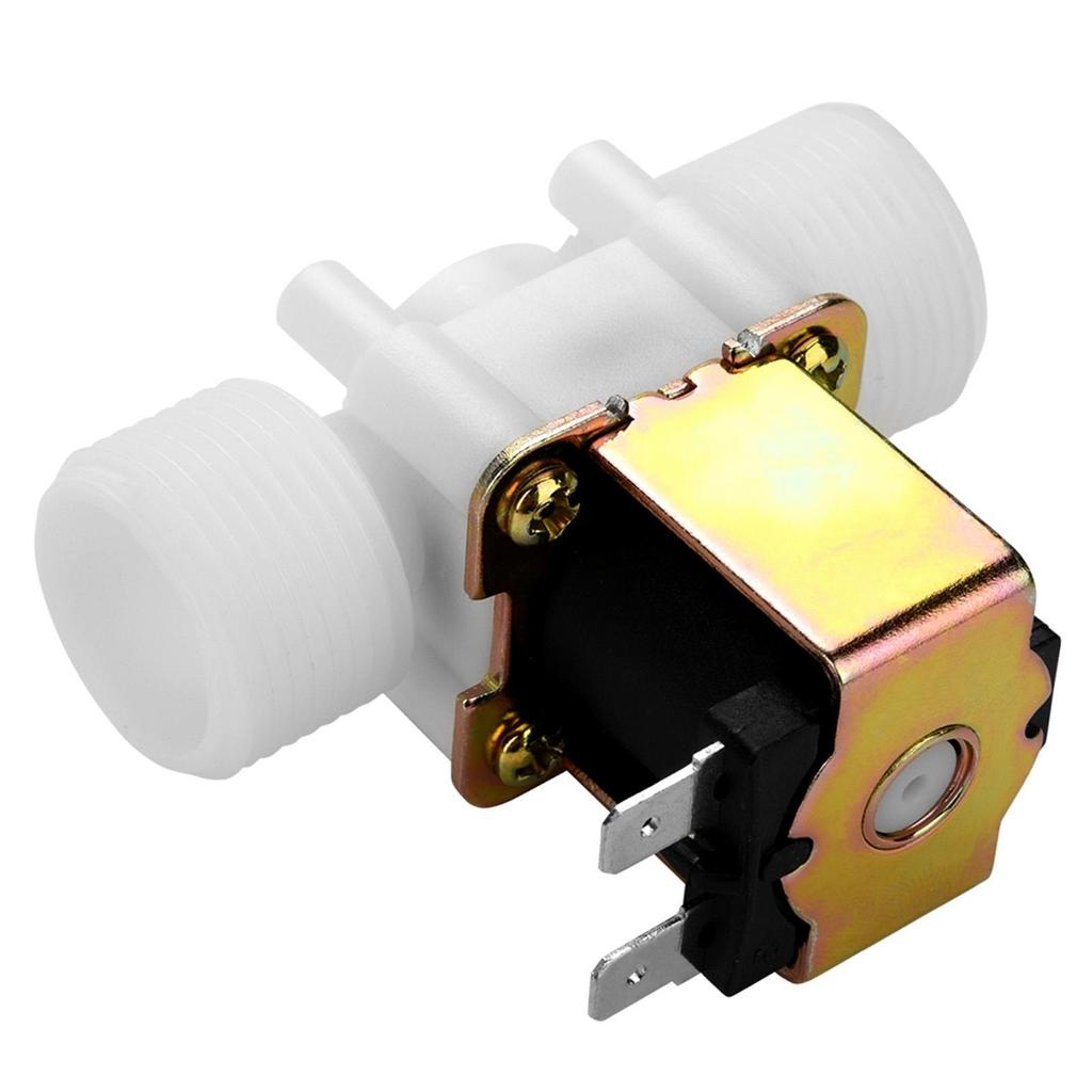 12V DC DN20 G3/4 Plastic Solenoid Valve for Water & Pneumatic Control - Magnetic Pressure Switch