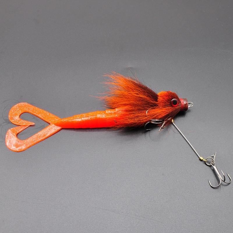 Realistic Artificial Baits with Soft Plush Texture Enhances Casting Performances for Beginner Fishermen Fishing Hair Lure