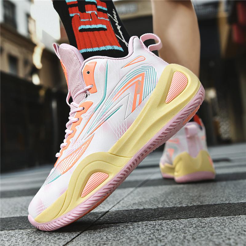 Men's Athletic Basketball Sneakers Breathable Cushiing N-Slip Wearable Gym Training Running Shoes for Men And Women