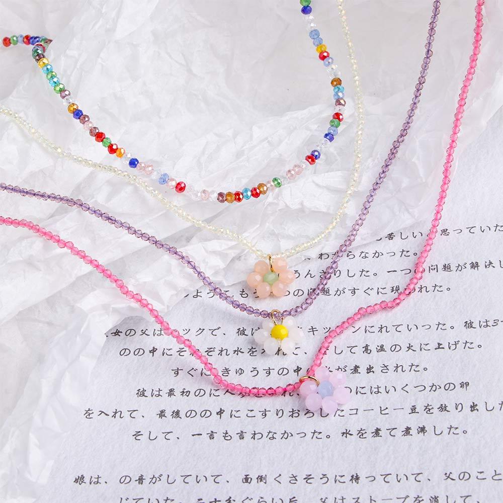 Cute New Jewelry Pendant Party Women Necklace Chocker Daisy Beaded